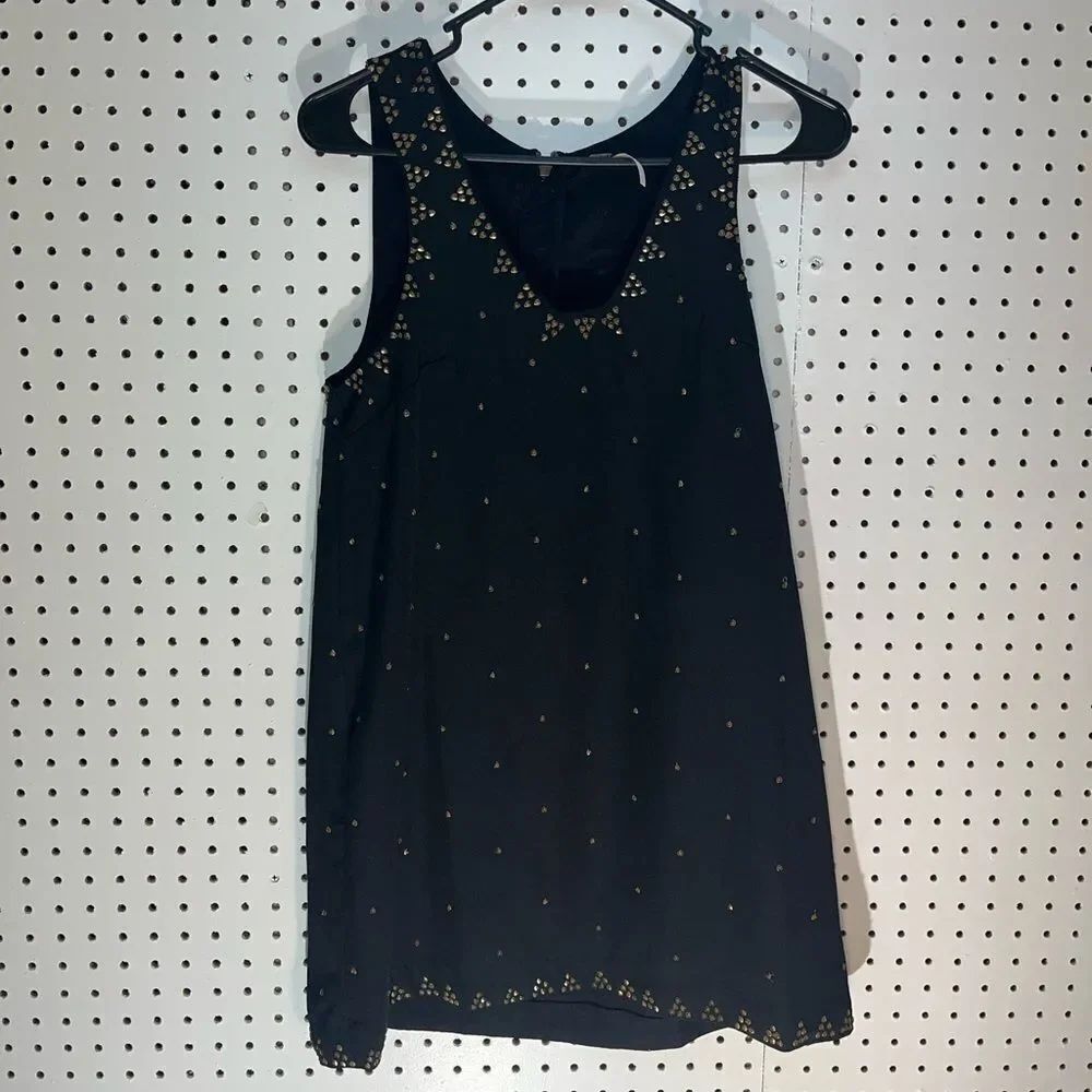 Free People dress heart shaped gold studs